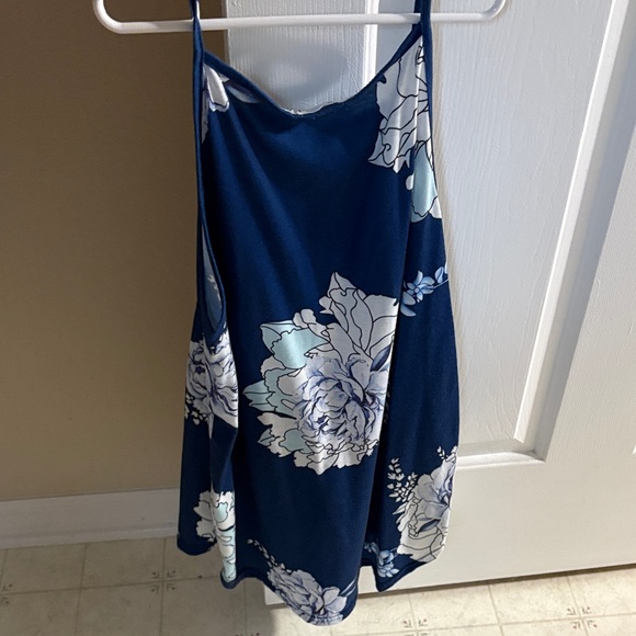 Navy Floral Women's Camisole - Picture 2 of 3